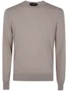 Tom Ford Knitwear Crew Neck Knitted Clothing In Beige