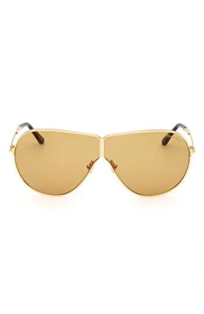 Tom Ford Keating 71mm Oversize Pilot Sunglasses