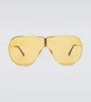 Tom Ford Full Frame Sunglasses In Shiny Deep Gold / Brown