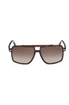 Tom Ford Kemp 59mm Navigator Sunglasses