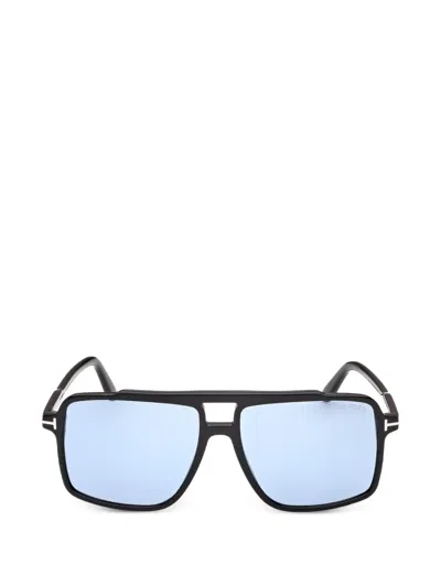 Tom Ford Kemp Square-frame Sunglasses In Black
