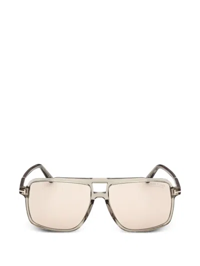 Tom Ford Kemp Square-frame Sunglasses In Neutral