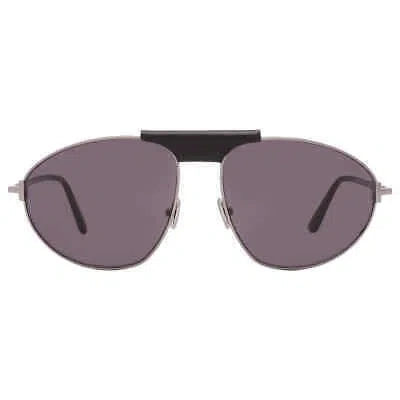 Pre-owned Tom Ford Ken Smoke Pilot Men's Sunglasses Ft1095 14a 60 Ft1095 14a 60 In Gray