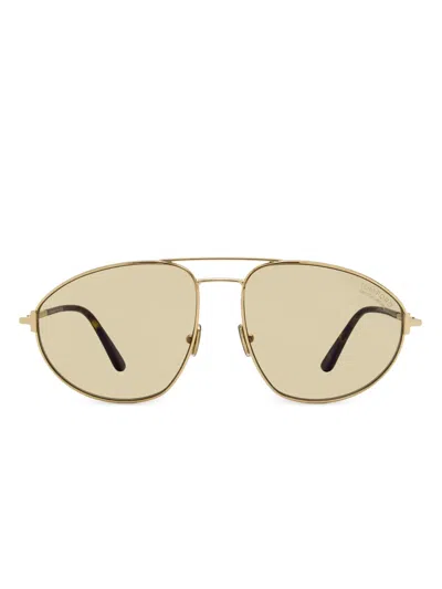 Tom Ford Ken Sunglasses In Gold