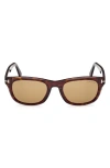 Tom Ford Kendel Sunglasses Brown In Classic Havana Eco/t Logo