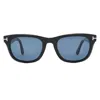 Tom Ford Kendel Polarized Blue Sport Unisex Sunglasses Ft1076 01m 54 In Black