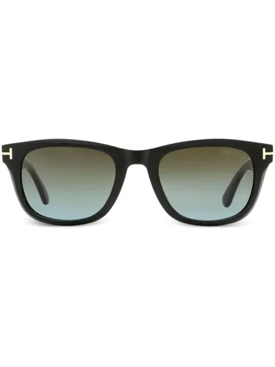 Tom Ford Kendel Rectangle-frame Sunglasses In Black
