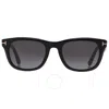 TOM FORD TOM FORD KENDEL SMOKE GRADIENT SQUARE UNISEX SUNGLASSES FT1076 01B 54