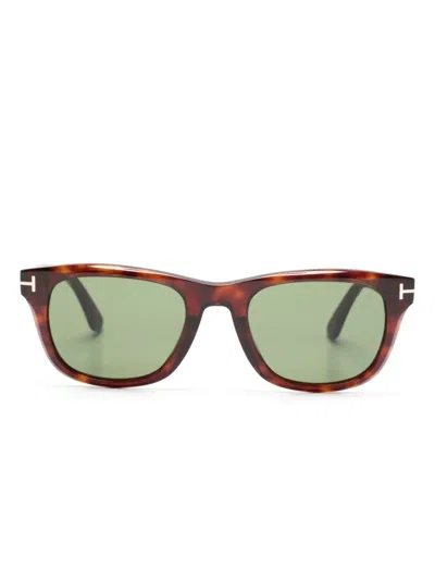 Tom Ford Kendel Square-frame Sunglasses In Brown
