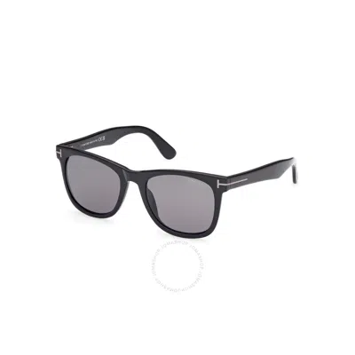 Tom Ford Kevyn Polarized Smoke Square Men's Sunglasses Ft1099-n 01d 52 In Black