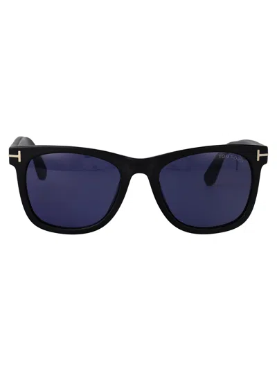 Tom Ford Kevyn Sunglasses In 02v Nero Opaco / Blu