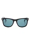 Tom Ford Kevyn Wayfarer-frame Sunglasses In Black