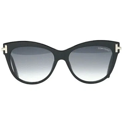Pre-owned Tom Ford Kira Ft0821 01b Black Sunglasses