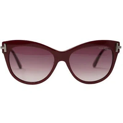 Pre-owned Tom Ford Kira Ft0821 69t Red Sunglasses
