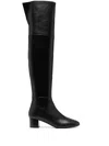 Tom Ford Knee-high 60mm Leather Boots In Schwarz