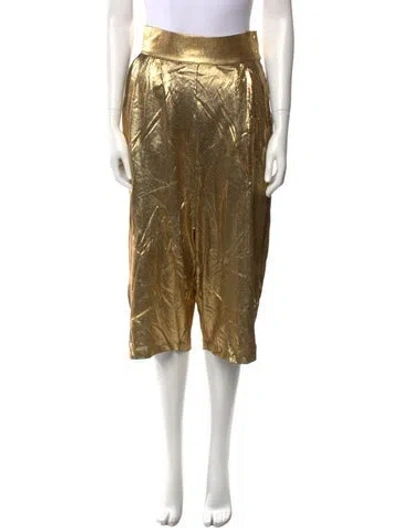 Pre-owned Tom Ford Knee-length Shorts In Gold/metallic