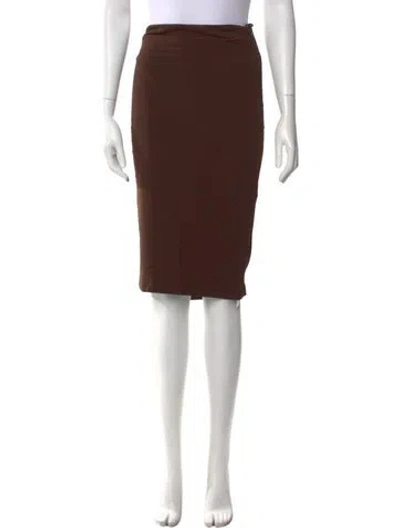 Pre-owned Tom Ford Knee-length Skirt In Brown