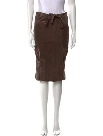 Pre-owned Tom Ford Knee-length Skirt In Brown