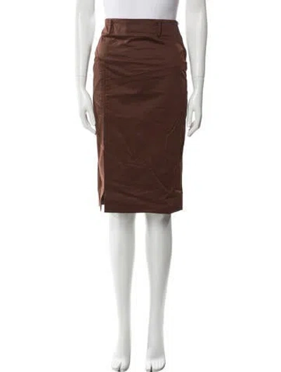 Pre-owned Tom Ford Knee-length Skirt In Brown