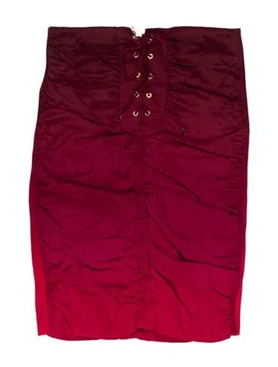 Pre-owned Tom Ford Knee-length Skirt In Burgundy