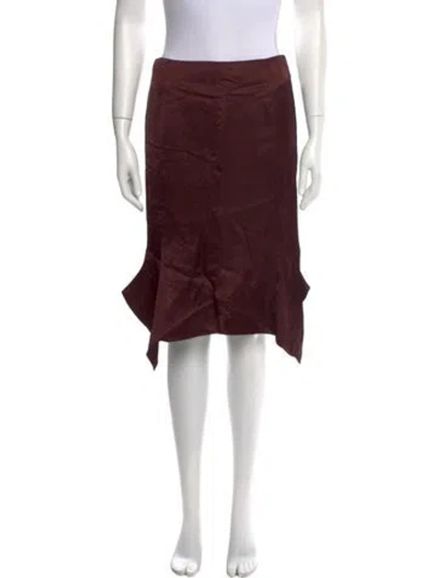 Pre-owned Tom Ford Knee-length Skirt In Burgundy