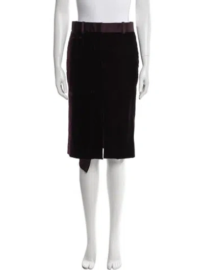 Pre-owned Tom Ford Knee-length Skirt In Burgundy