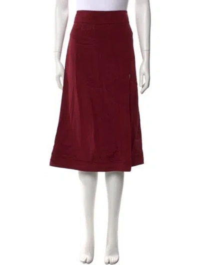Pre-owned Tom Ford Knee-length Skirt In Burgundy