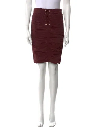 Pre-owned Tom Ford Knee-length Skirt In Burgundy