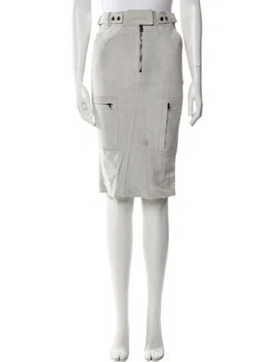Pre-owned Tom Ford Knee-length Skirt In Gray
