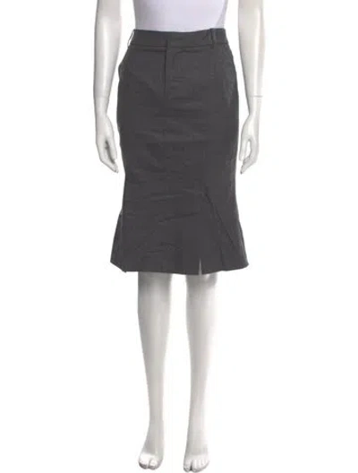 Pre-owned Tom Ford Knee-length Skirt In Gray