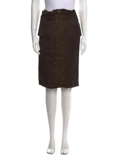 Pre-owned Tom Ford Knee-length Skirt In Green