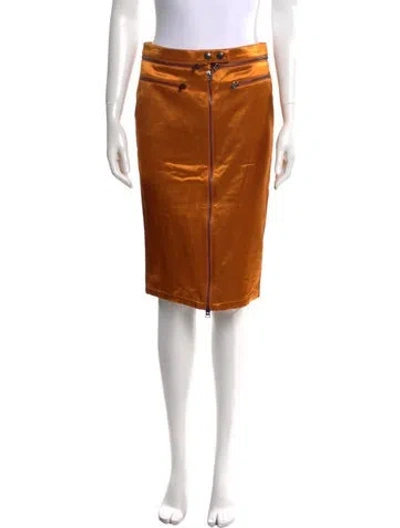 Pre-owned Tom Ford Knee-length Skirt In Orange