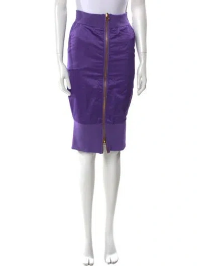 Pre-owned Tom Ford Knee-length Skirt In Purple