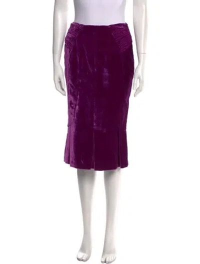 Pre-owned Tom Ford Knee-length Skirt In Purple
