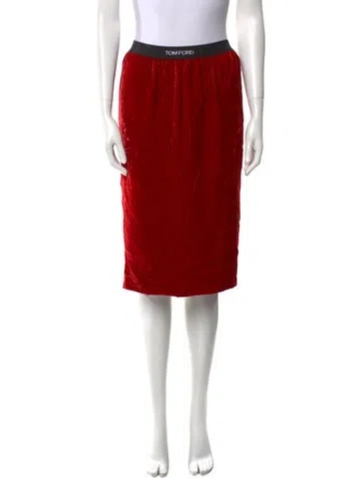Pre-owned Tom Ford Knee-length Skirt In Red