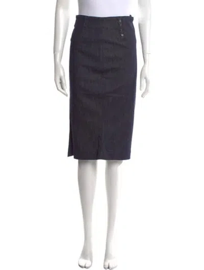 Pre-owned Tom Ford Knee-length Skirt W/ Tags In Blue