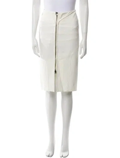 Pre-owned Tom Ford Knee-length Skirt In White