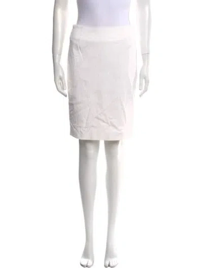 Pre-owned Tom Ford Knee-length Skirt In White