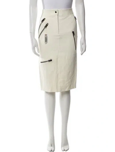 Pre-owned Tom Ford Knee-length Skirt In White