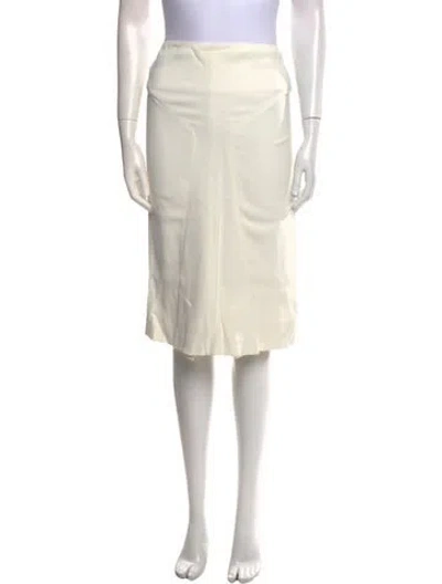 Pre-owned Tom Ford Knee-length Skirt In White