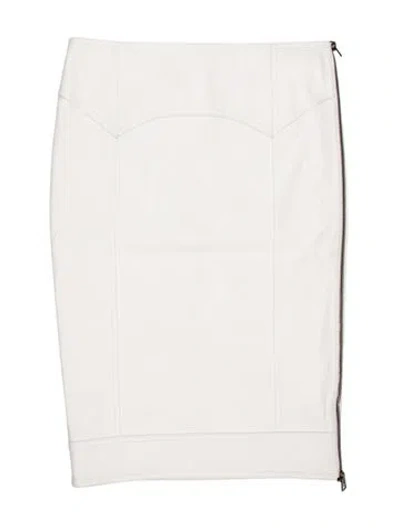 Pre-owned Tom Ford Knee-length Skirt In White