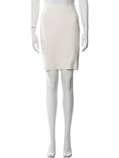 Pre-owned Tom Ford Knee-length Skirt In White