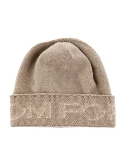 Pre-owned Tom Ford Knit Beanie In Neutral