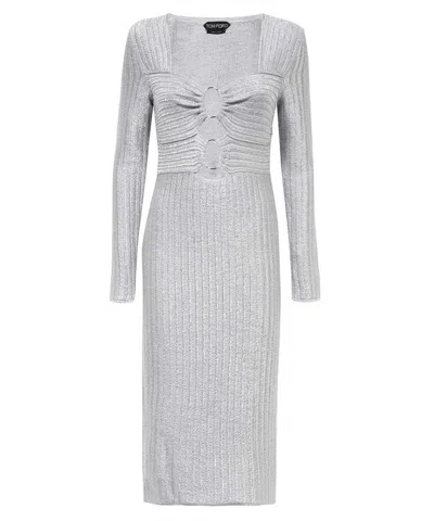TOM FORD KNIT MIDI-DRESS