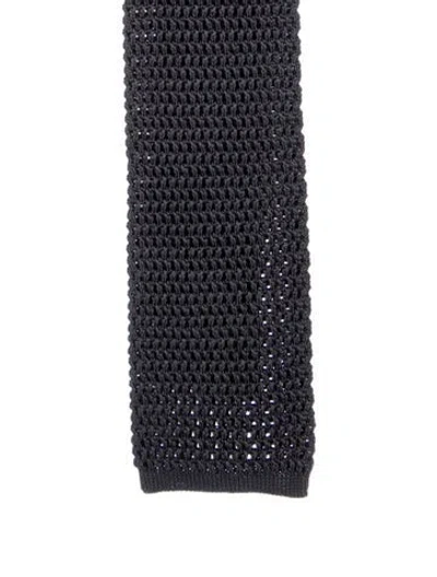 Pre-owned Tom Ford Knit Tie In Gray