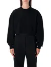 Tom Ford Black Wool And Cashmere Cropped Sweater In Black