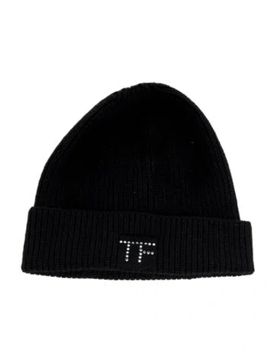 Pre-owned Tom Ford Knitted Beanie In Black