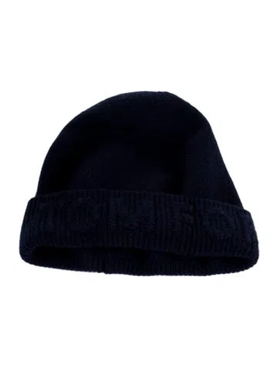 Pre-owned Tom Ford Knitted Beanie In Blue