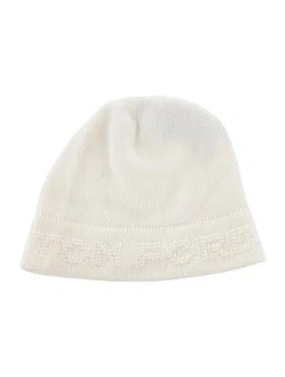 Pre-owned Tom Ford Knitted Beanie In Neutral