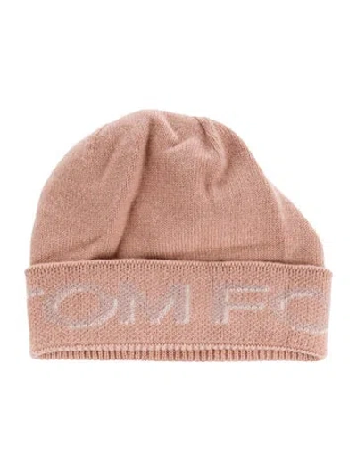 Pre-owned Tom Ford Knitted Beanie In Pink
